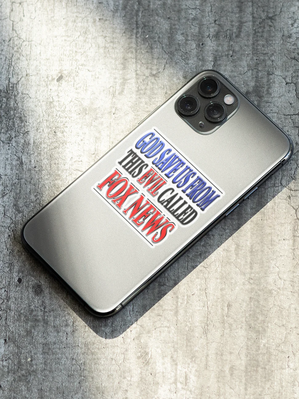God Save Us From Fox News Sticker - Funny Anti-Fox News Vinyl Decal product image (2)