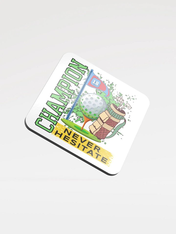 Champion Never Hesitate Golfing Cork Coaster Set product image (2)
