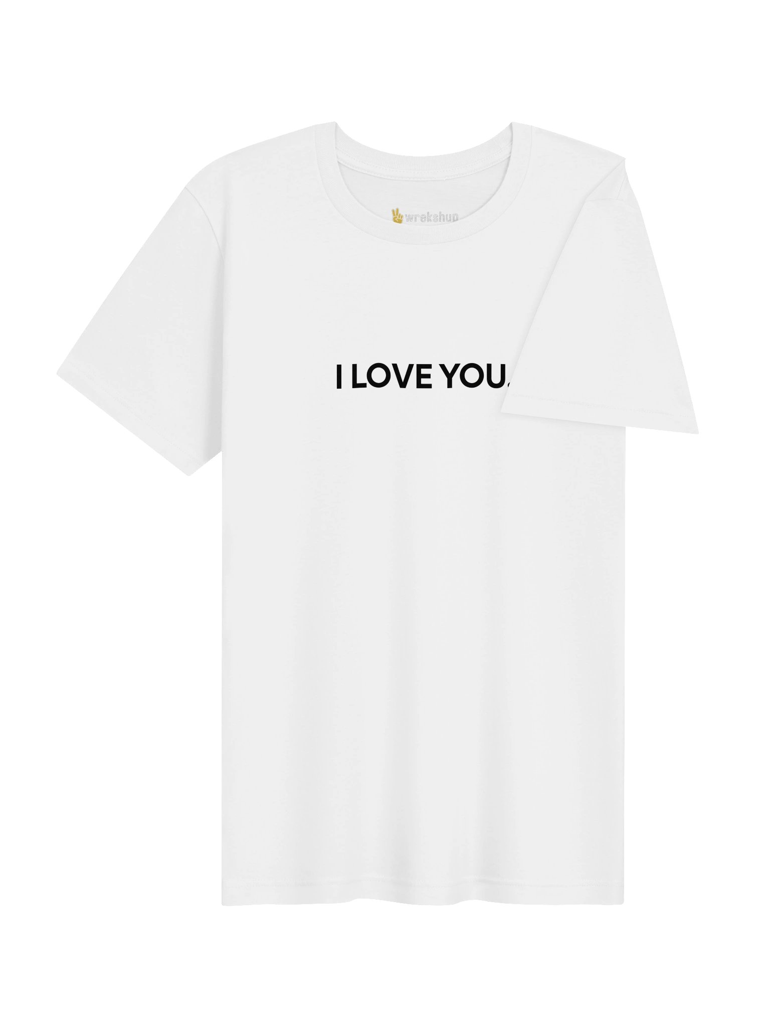 I Love You Minimalist Unisex Tee - WHITE product image (4)
