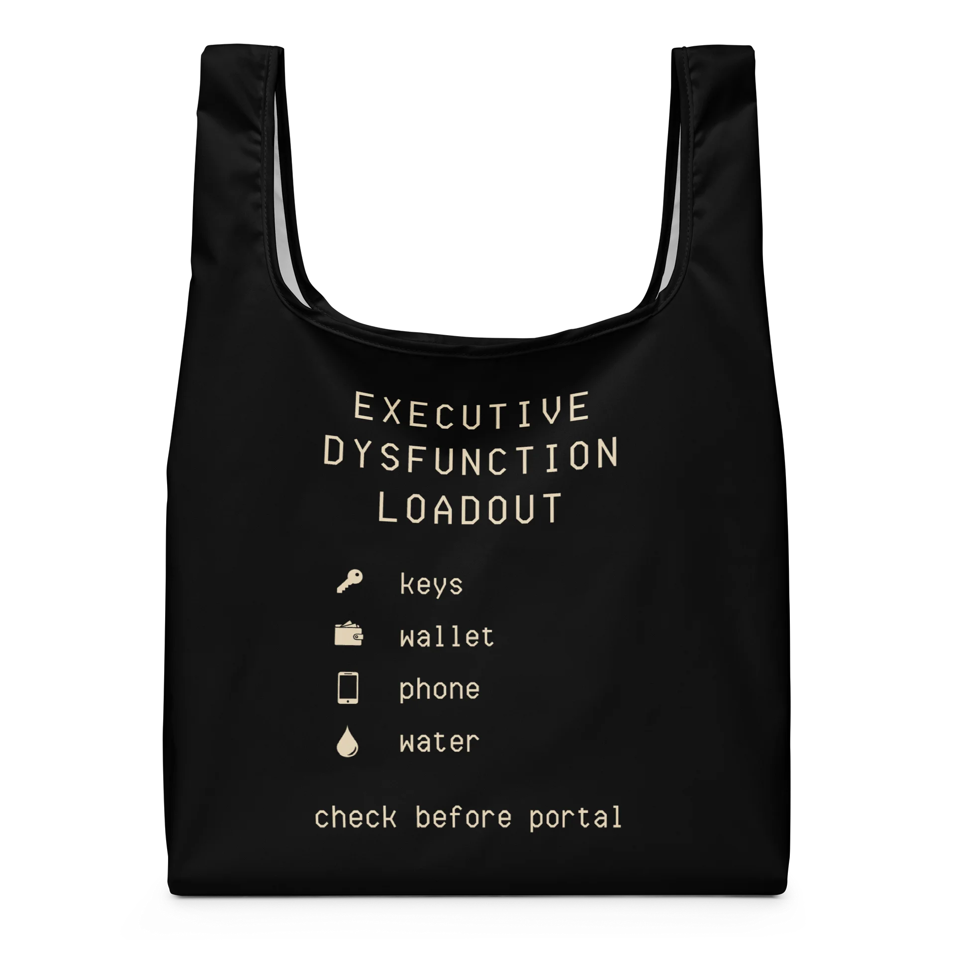 Executive Dysfunction Shopping Bag | Neurodivergent Reusable Errand Bag product image (1)
