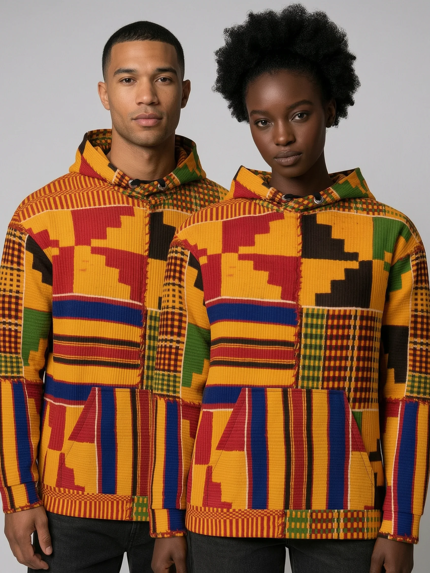 Kente Print Hoodie — Unisex product image (1)