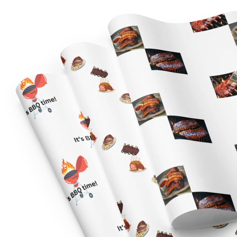It's BBQ time Wrapping Paper product image (8)