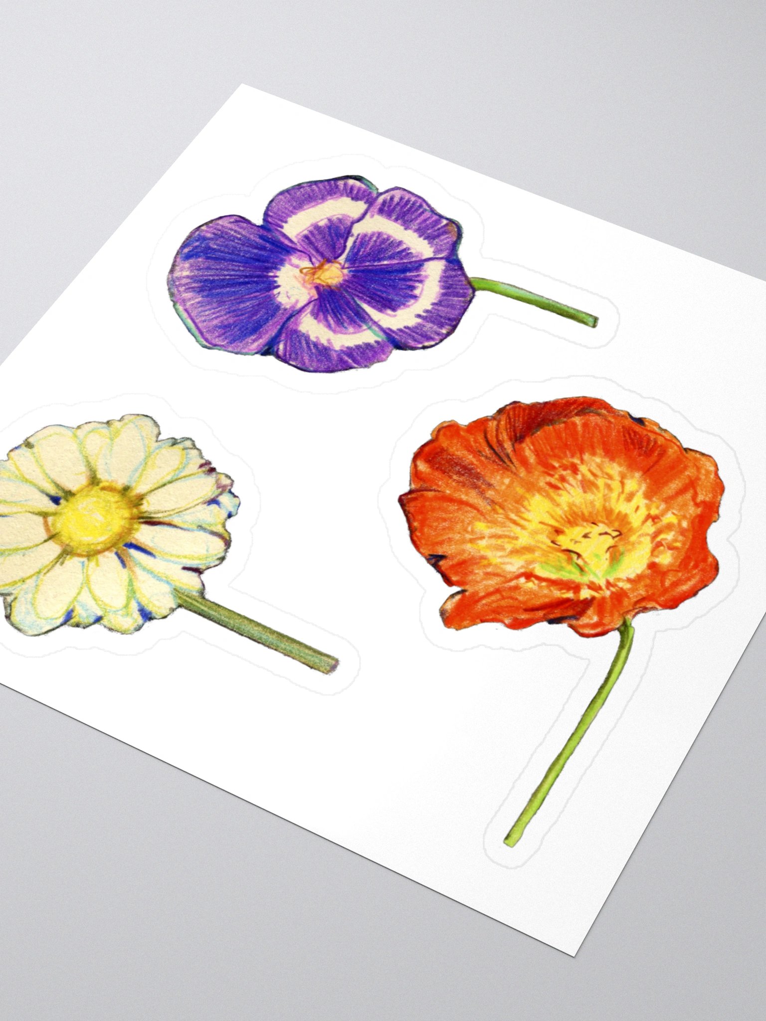 Cottage flowers stickers product image (2)