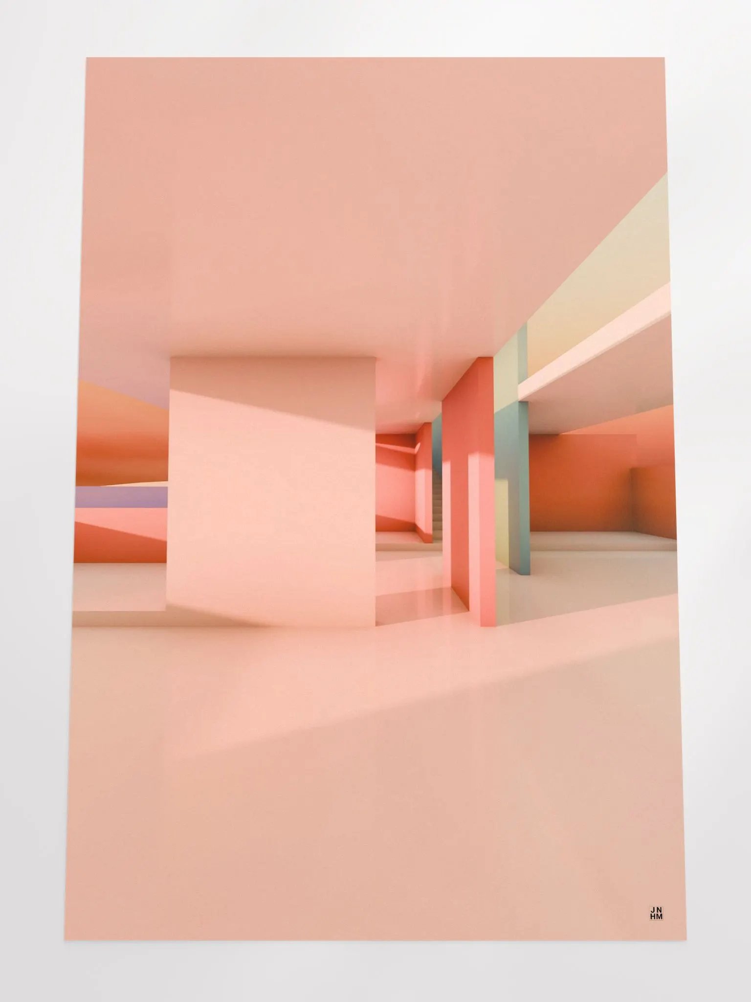 Architectural Landscape - Summer Pastel 04 24"x36" Frameless product image (4)