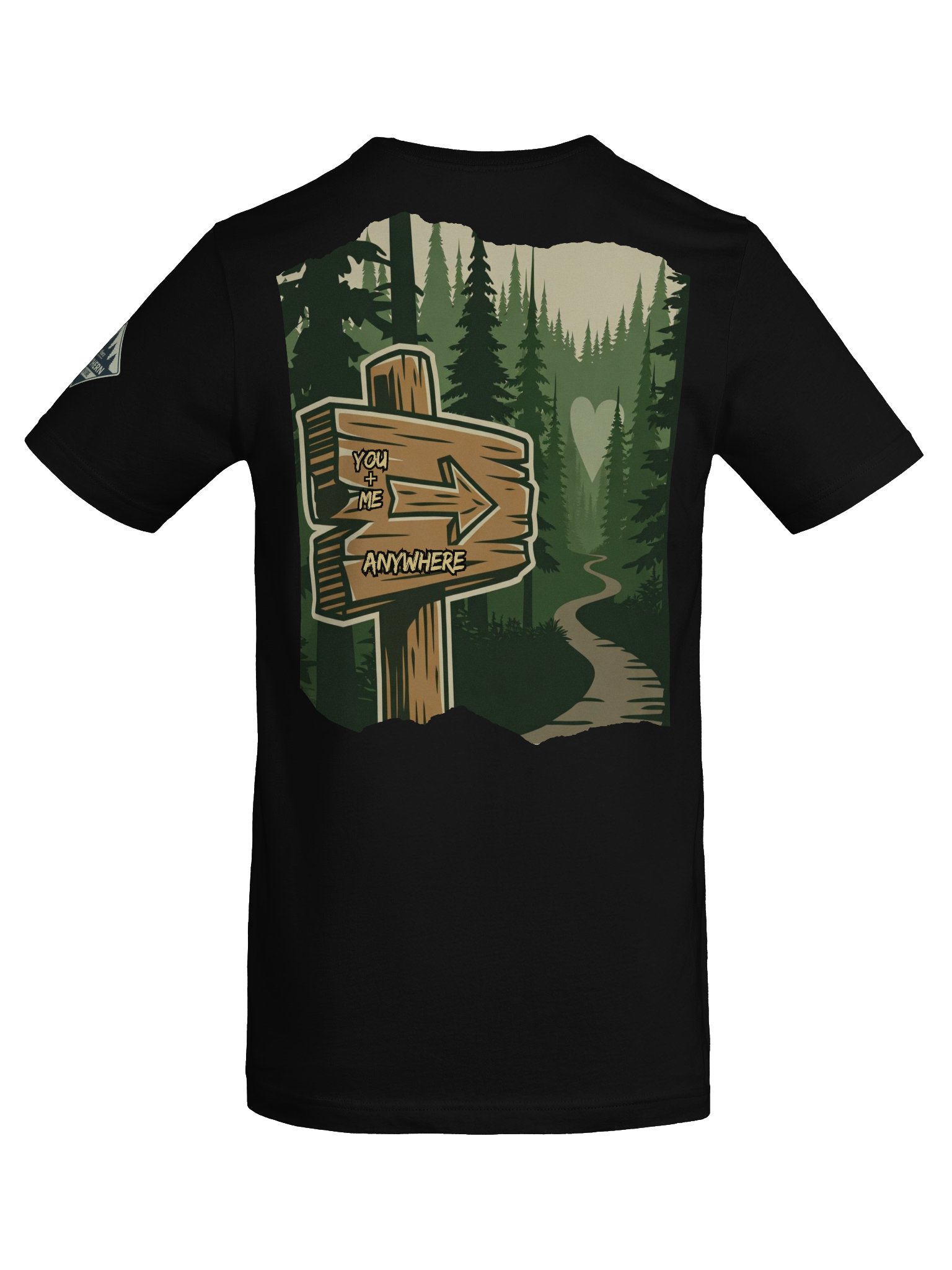 You + Me Anywhere – Northwoods Trail Sign Tee product image (4)