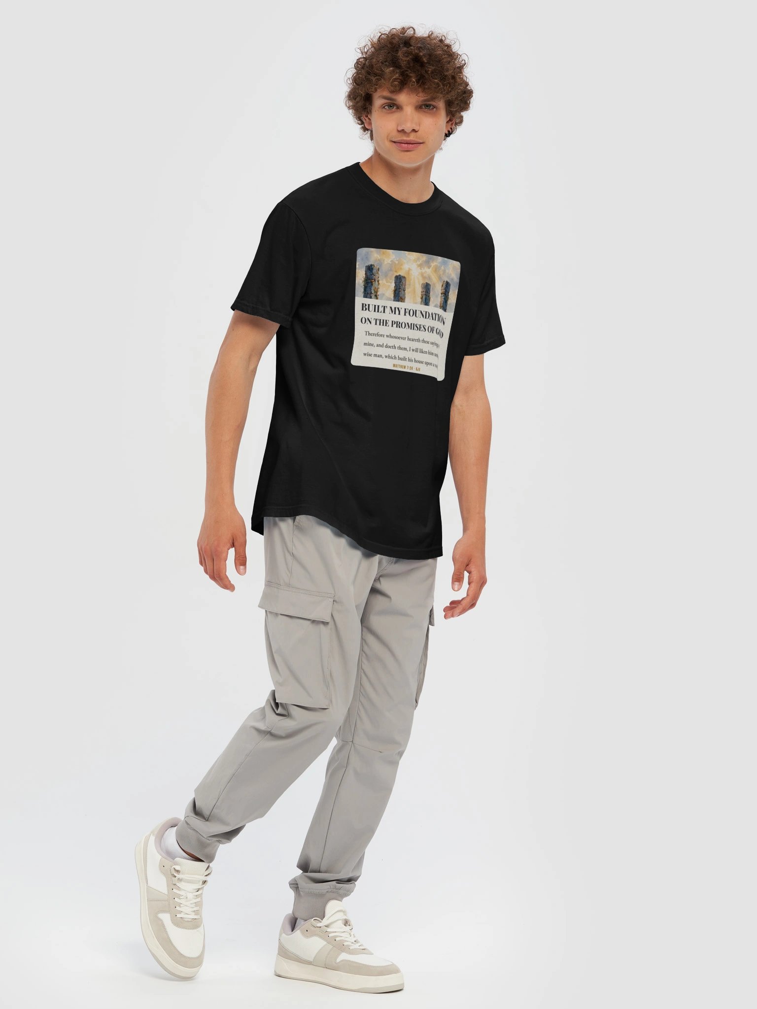 Built on the Promises — Matthew 7:24 Tee product image (7)