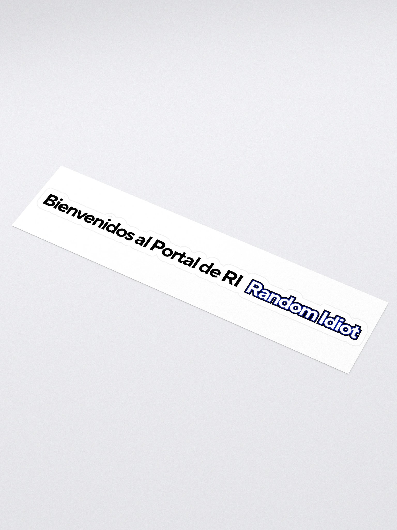 Random Idiot ESP Tagline Cut Stickers (Single) product image (1)