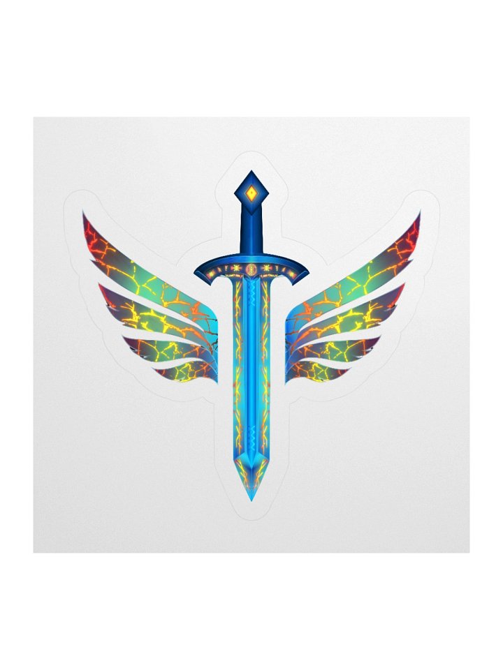 Winged Sword Fantasy Kiss Cut Stickers product image (1)