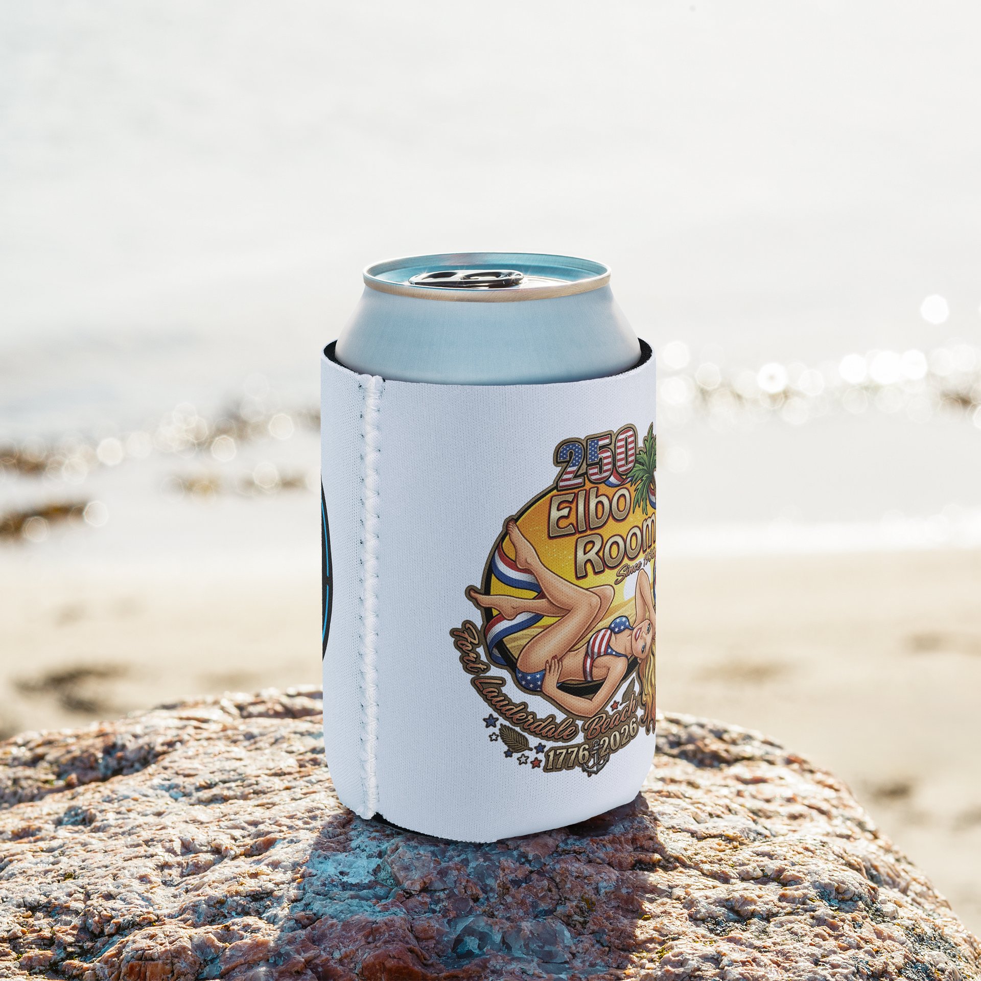 Elbo Room America 250 Merchandise Pin-Up Can Coozie | 1776–2026 Edition product image (9)