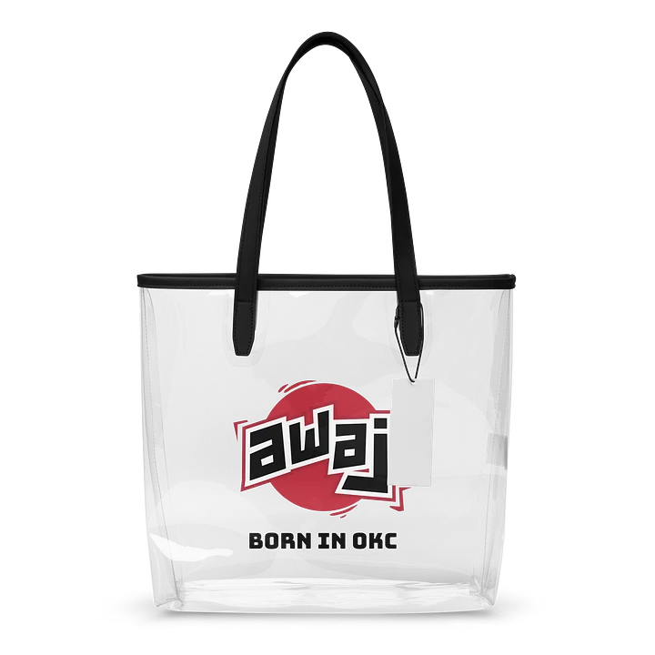 Bold Red Circle Clear Tote Bag product image (1)