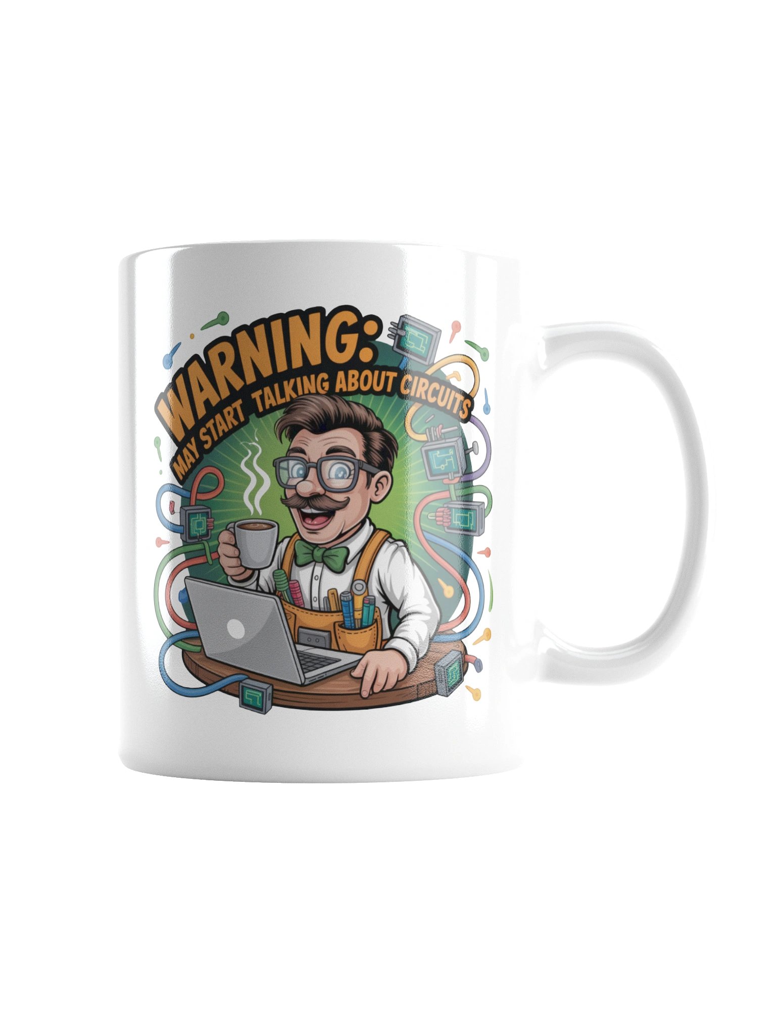 Warning May Start Talking About Circuits Mug – Funny Electrical Engineer Gift product image (7)