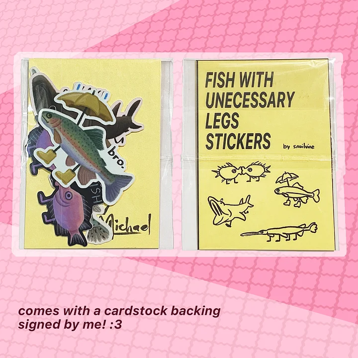 Fish With Unecessary Legs Sticker Pack product image (2)
