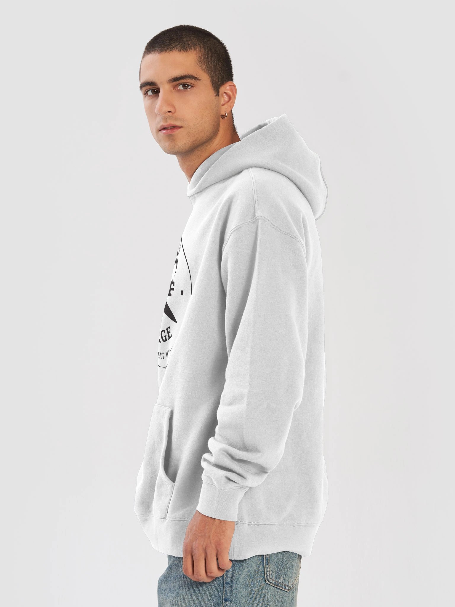 White and black sweatshirt product image (8)