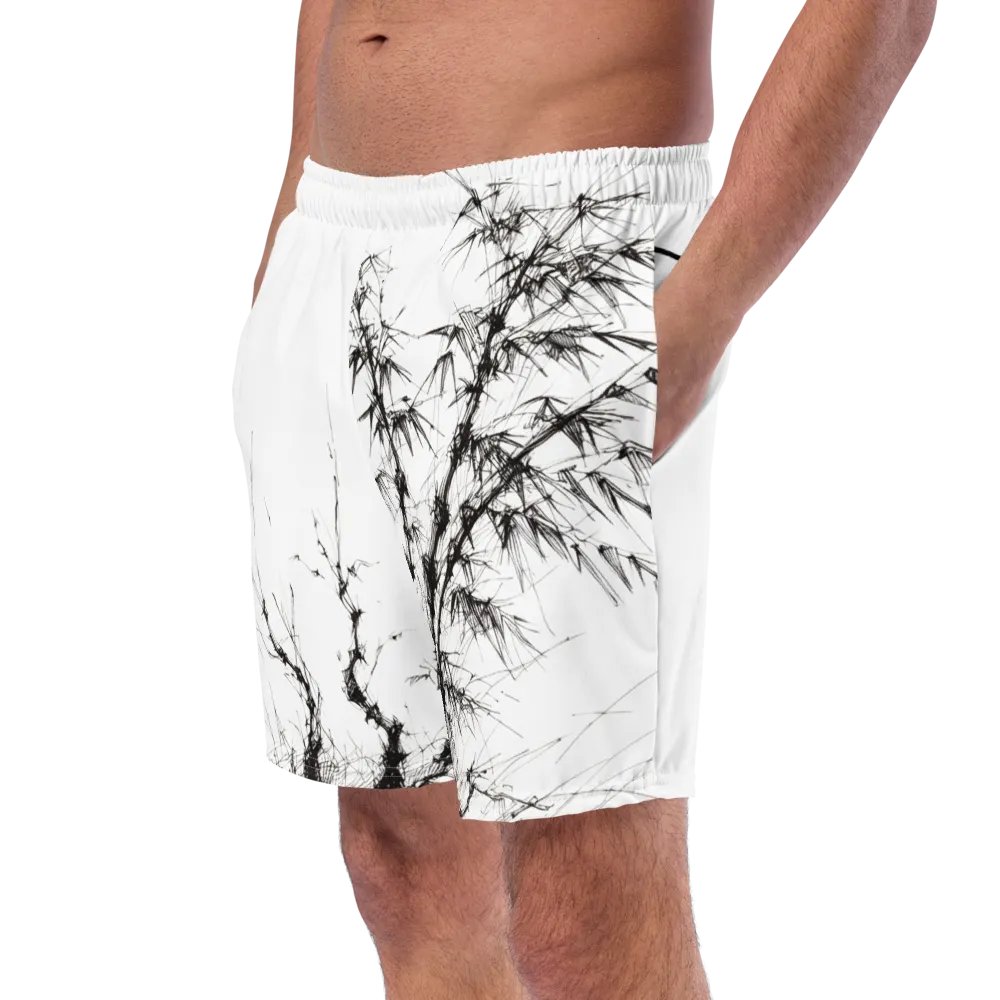 Bamboo Print Swim Trunks product image (9)