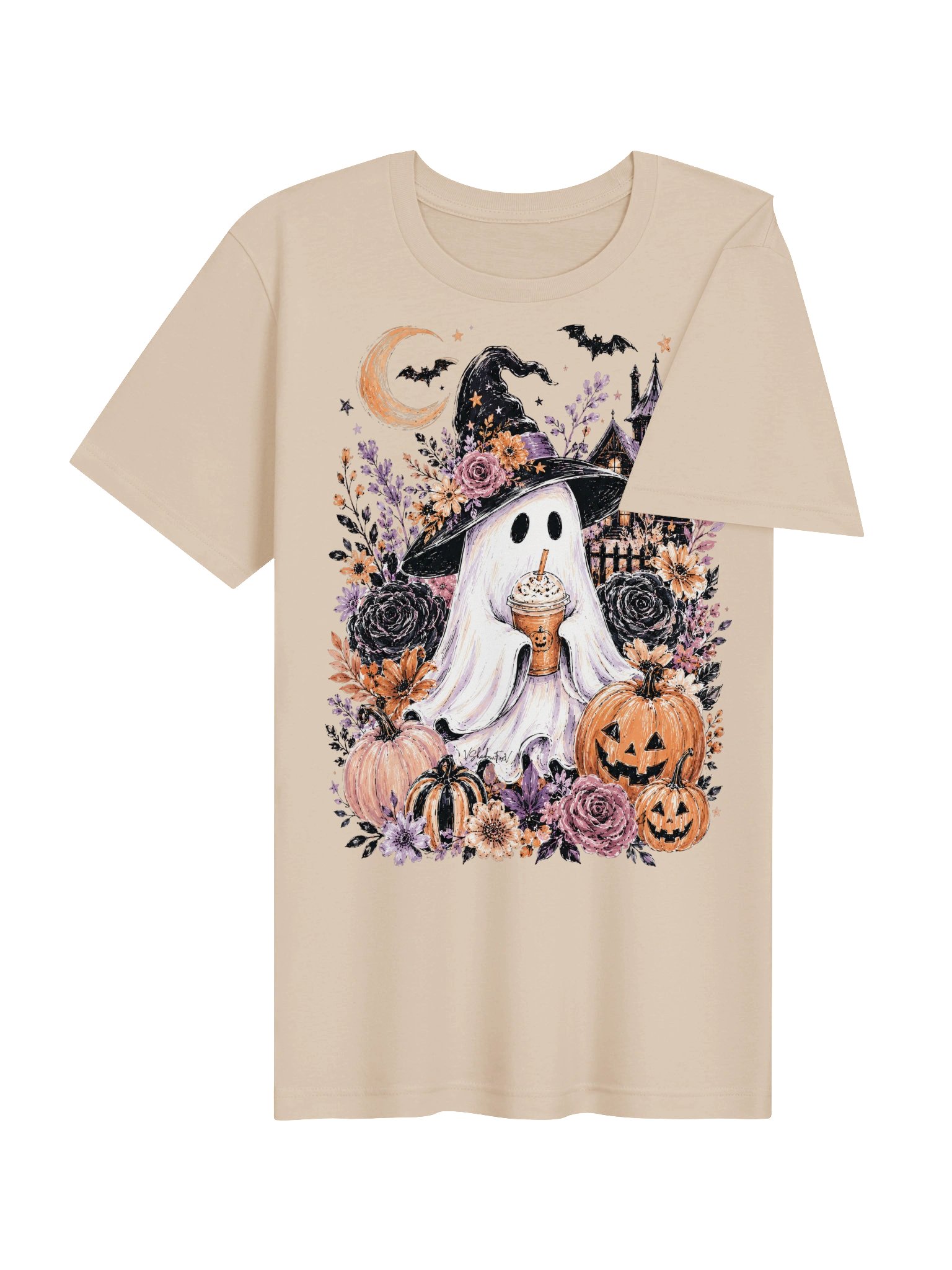 Witchy Ghost Coffee Tee product image (83)