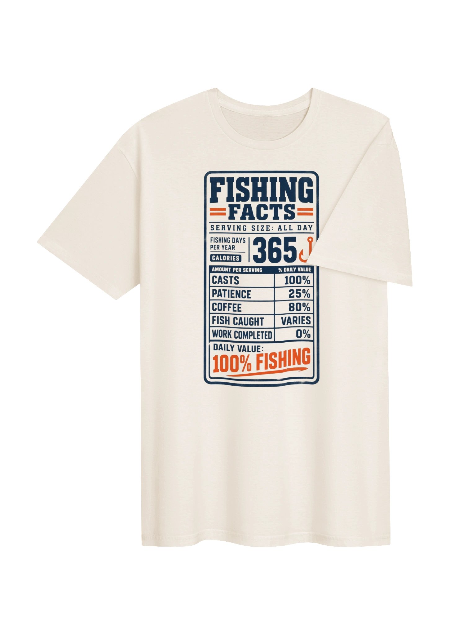 Daily Value: 100% Fishing T-Shirt product image (4)