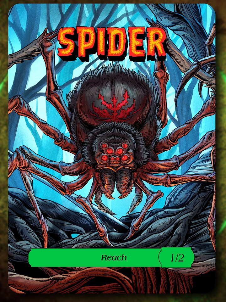 Spider 1/2 Full Art Token product image (1)