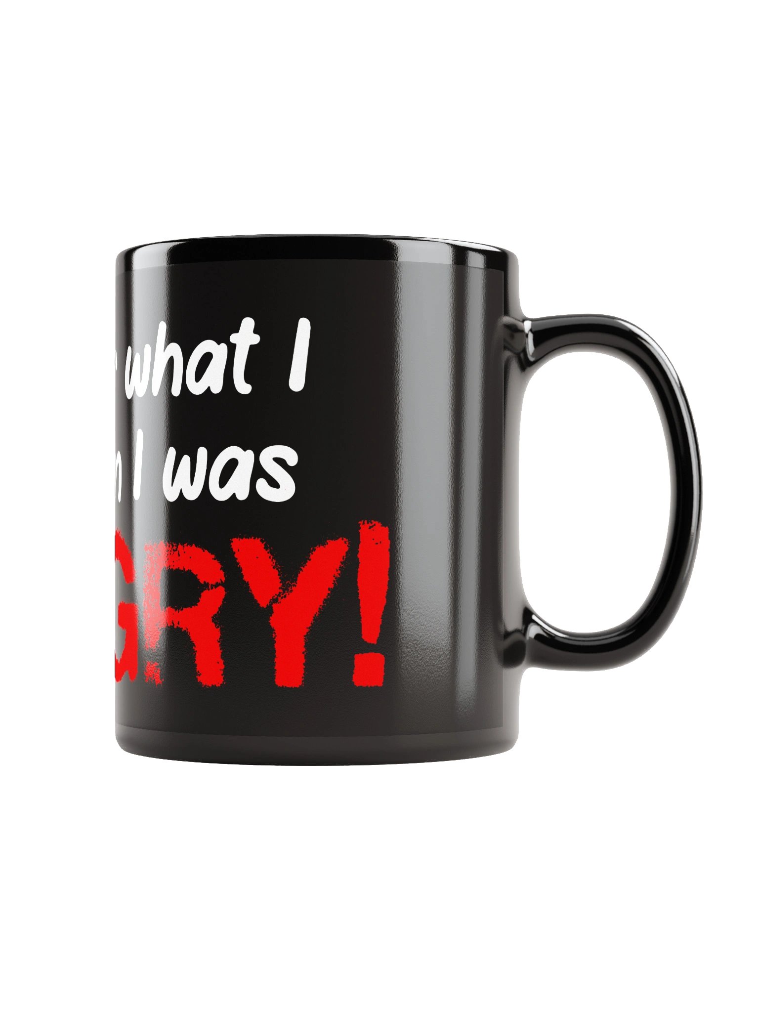 Hangry Glossy Black Mug product image (1)