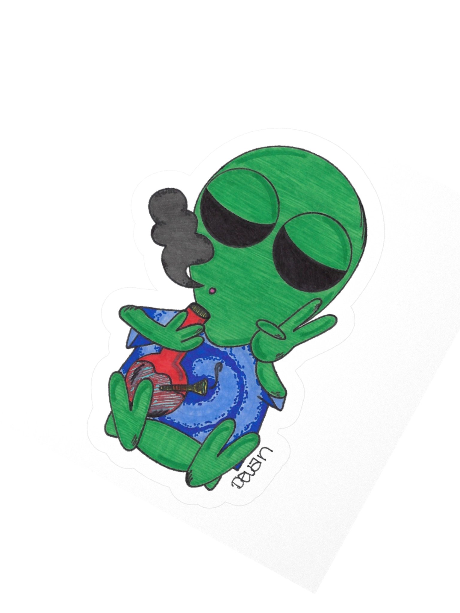 Stoner Alien Sticker product image (2)