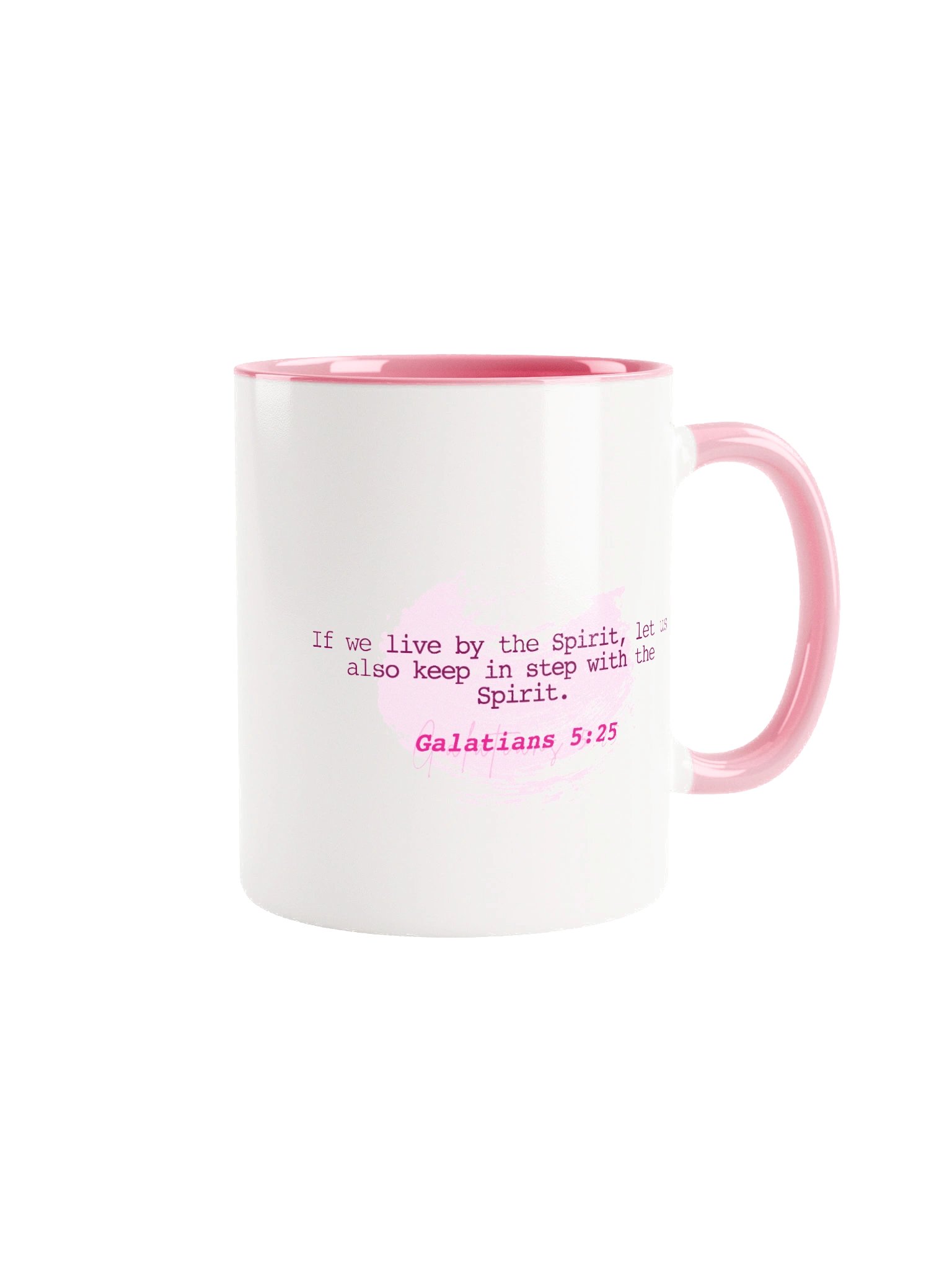 In Step – Pink/White Mug product image (2)