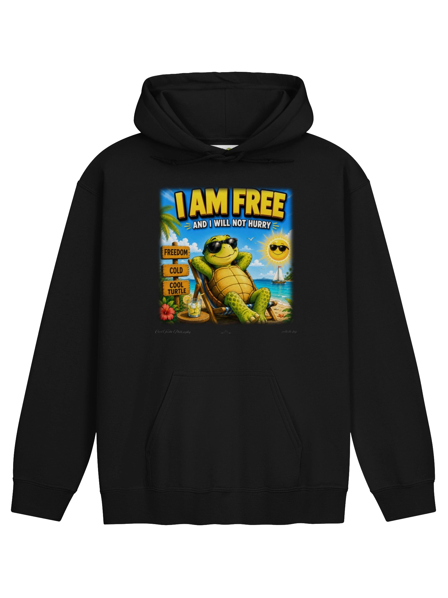 Cool Turtle Freedom Hoodie product image (1)