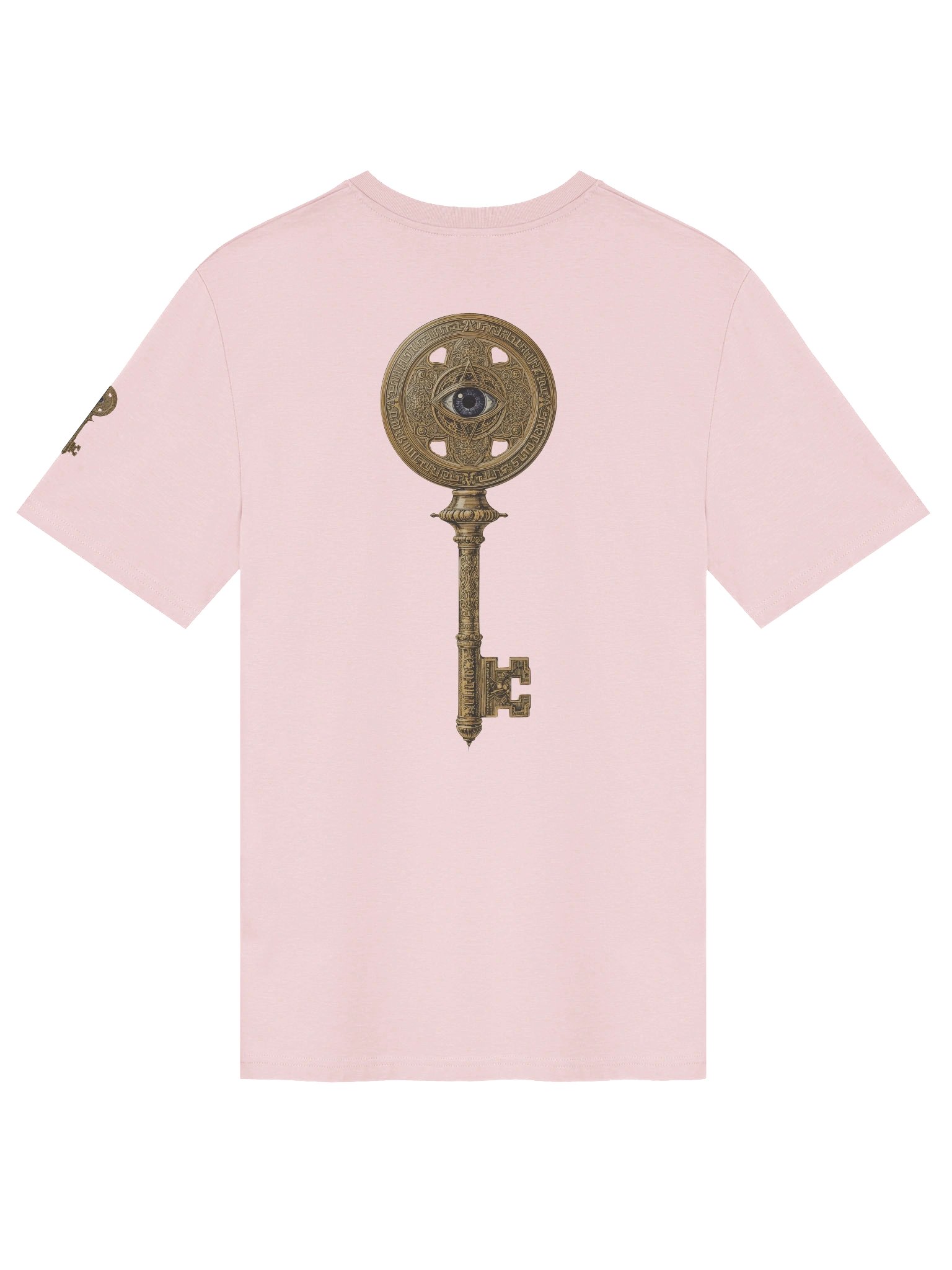 The Gatekeeper’s Key – Cotton Pink Reverse Equilibrium Edition (Back + Left Shoulder Print) product image (2)