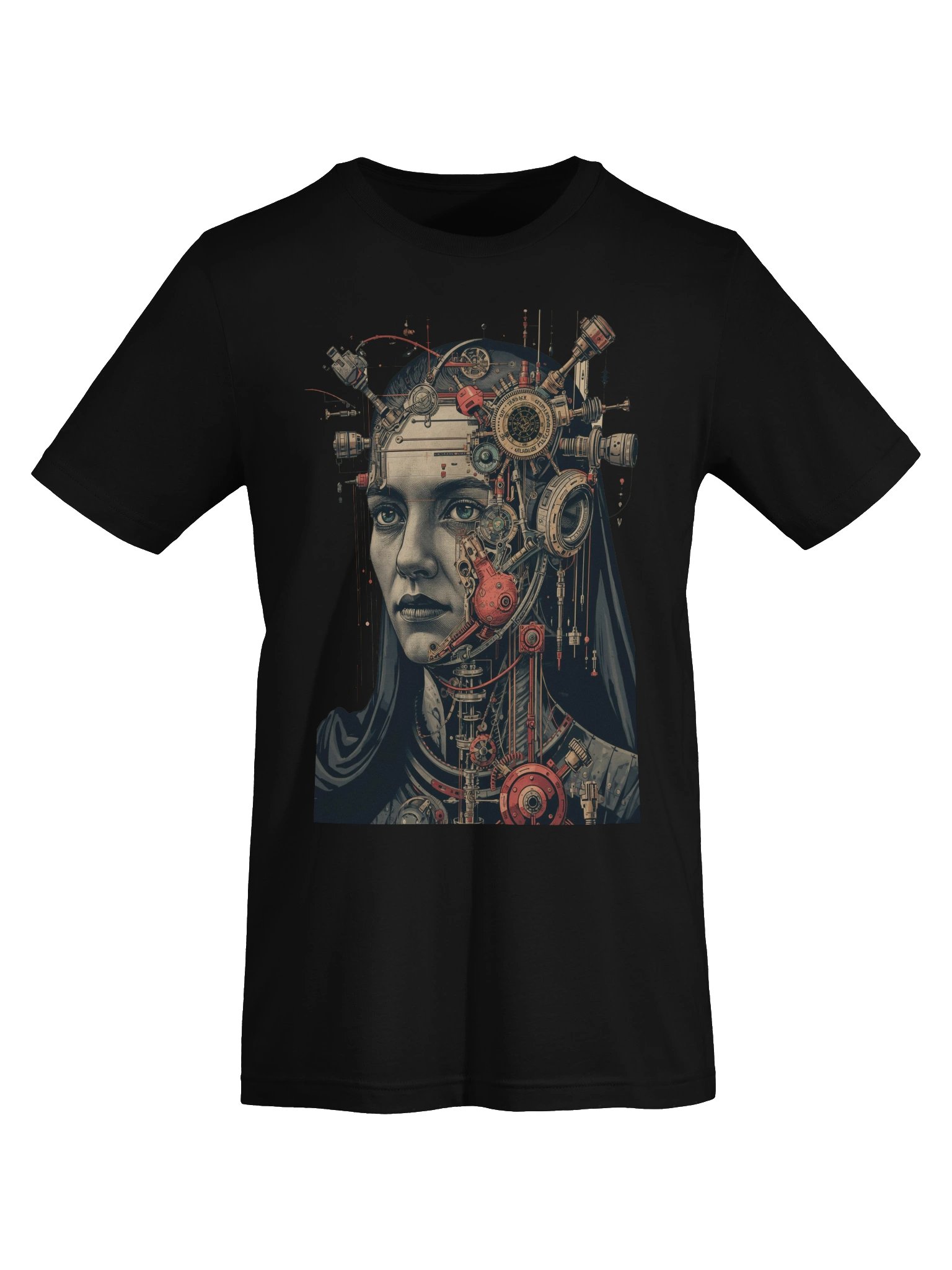 Cyborg Dream Portrait Lightweight T-Shirt product image (4)