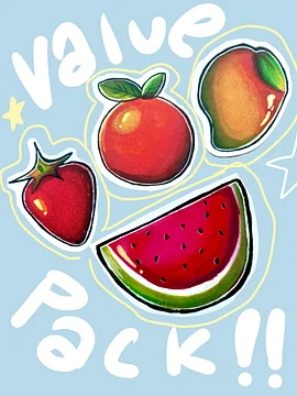 Fruit Series Sticker Value Pack