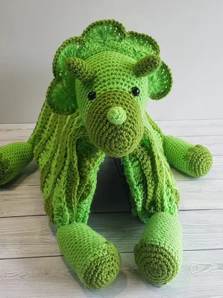 Dinosaur Baby Blanket Crochet Pattern - Amigurumi Dino Toy PDF - Crafting Happiness product image (4)