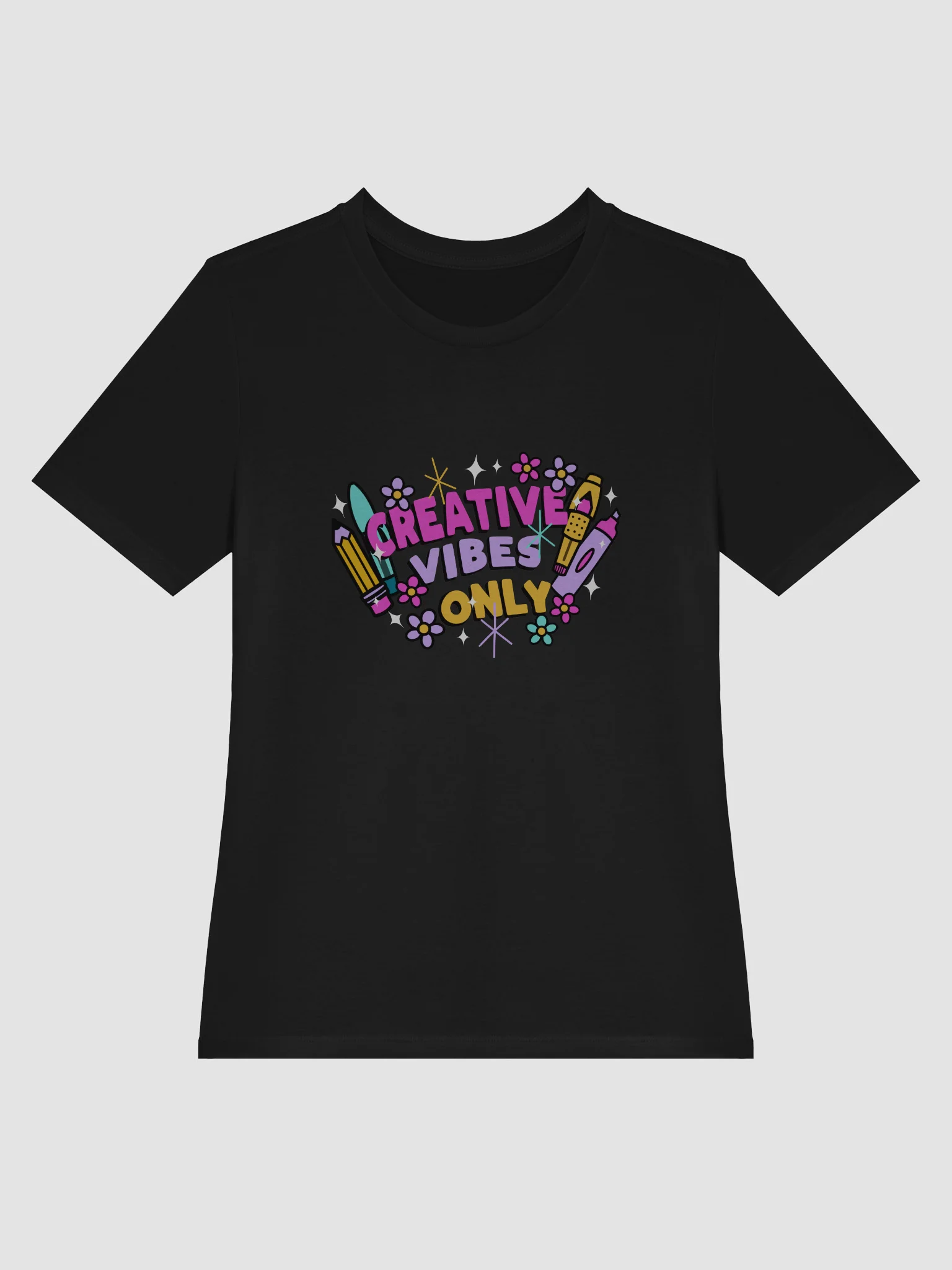 Creative Vibes Only Women's Relaxed Fit T-Shirt product image (12)