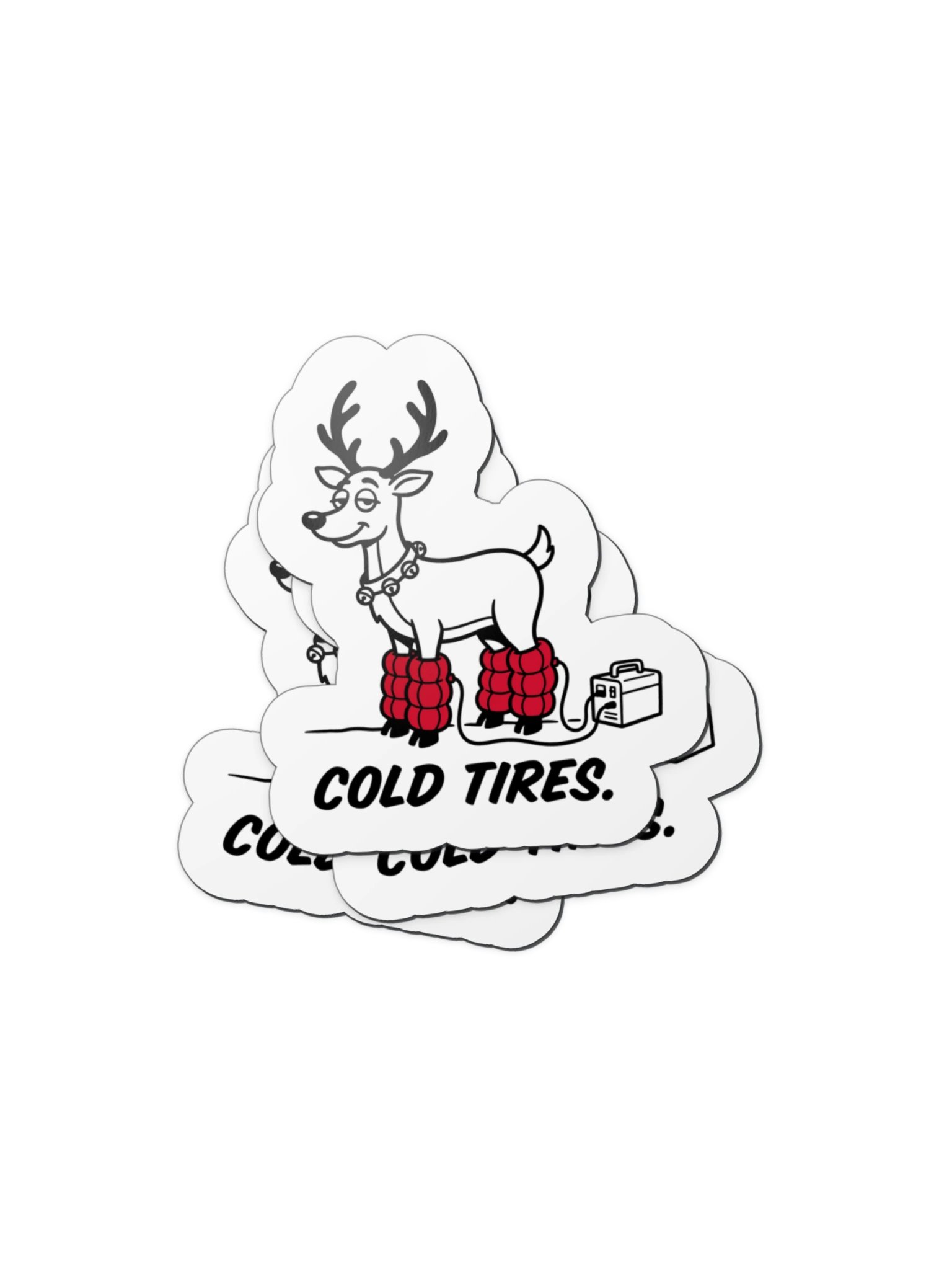 Cold Tires. Reindeer Magnet product image (2)
