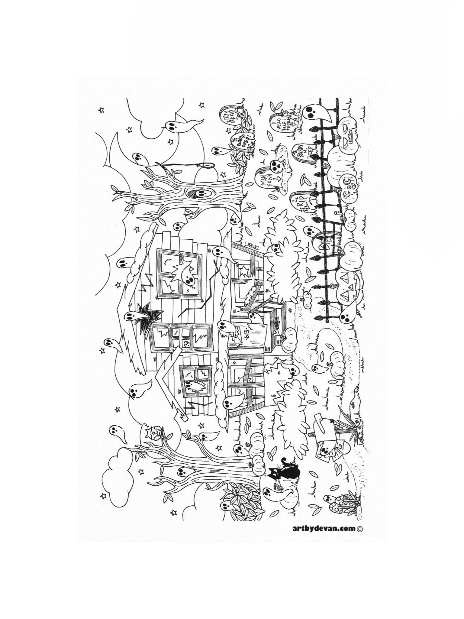 Color Your Own Art: 33 Ghosts product image (4)