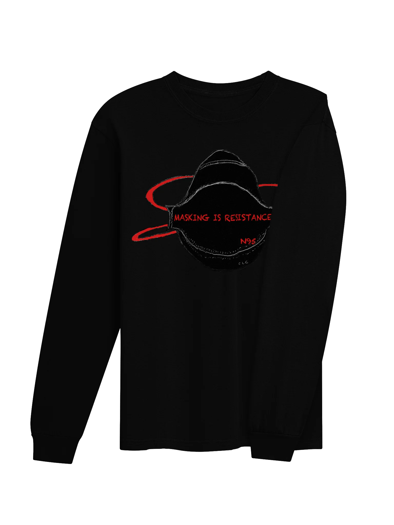 Masking Is Resistance long sleeve tee product image (22)