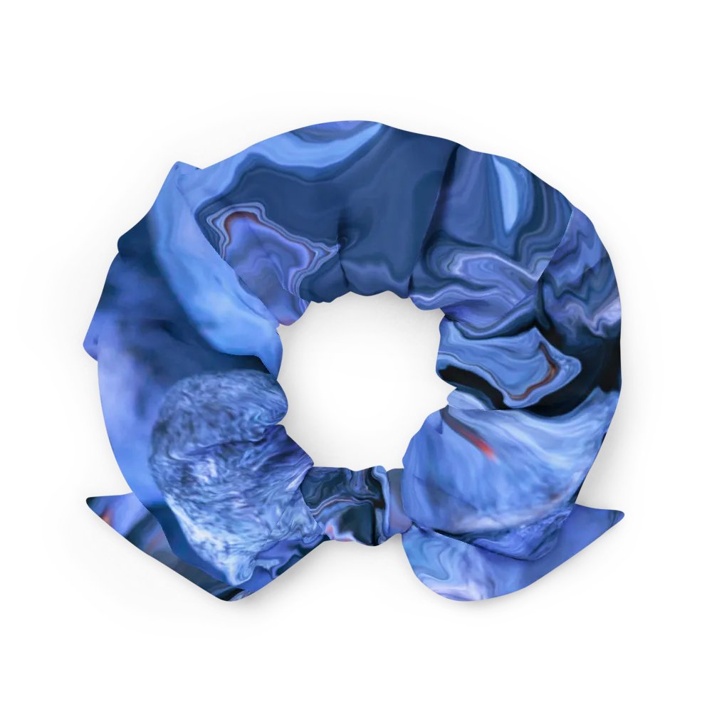 Blue Abstract Art All-Over Print Scrunchie product image (5)