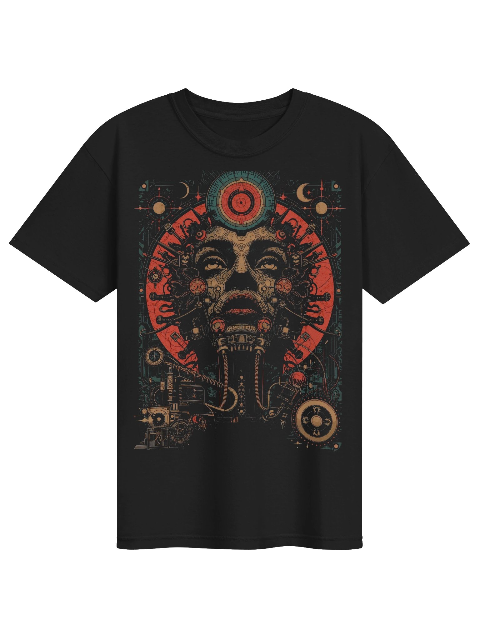 Surreal Machine Face Heavyweight T-Shirt product image (1)