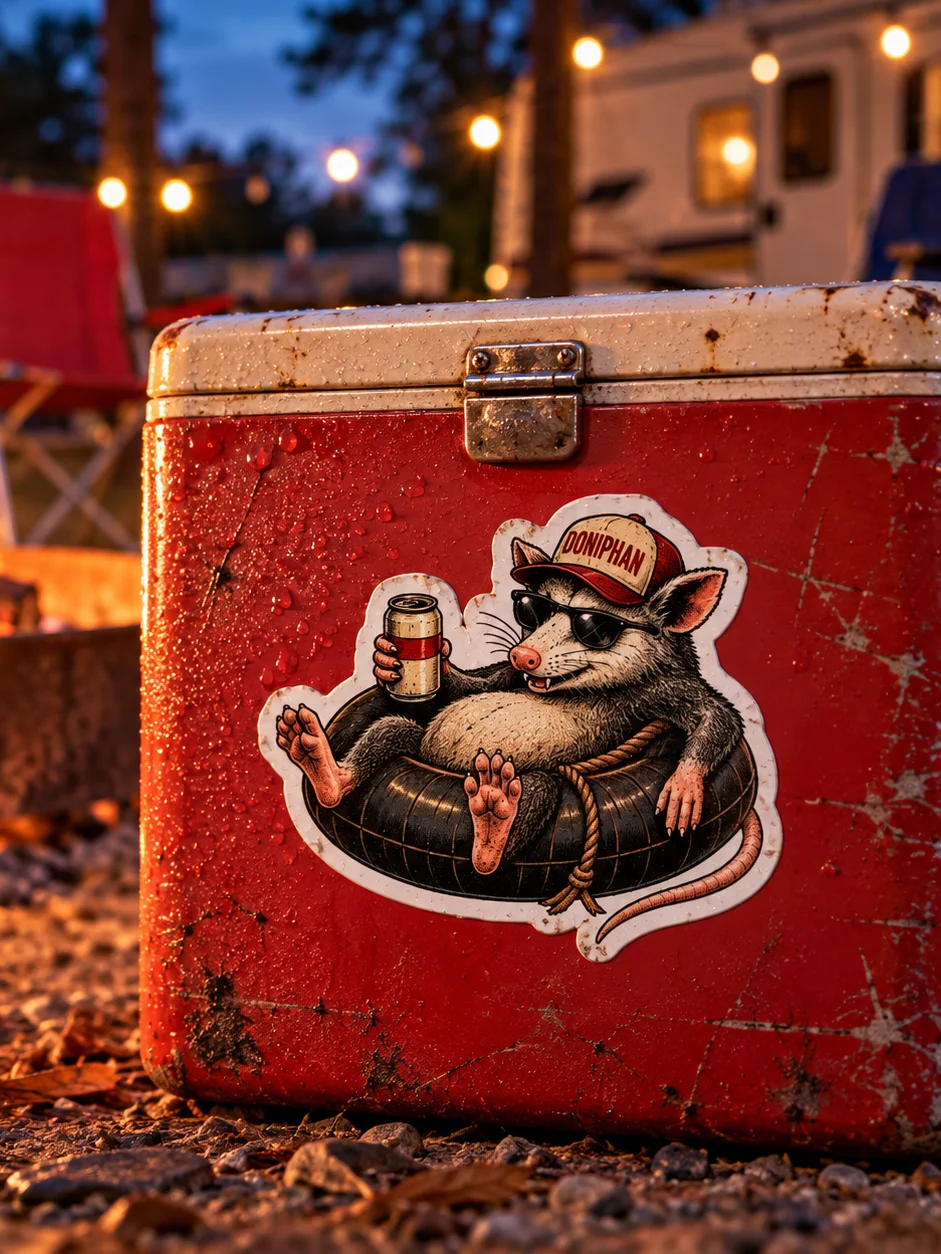 Redneck Rendezvous Possum Sticker product image (1)