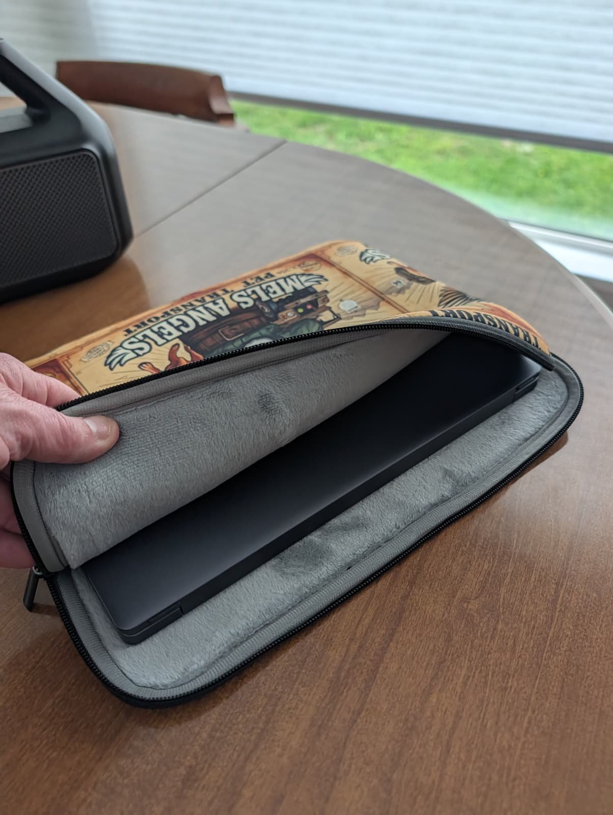 Mel’s Angels Laptop Sleeve – Vintage Military Pet Transport Art, Dog Lover Tech Cover, Protective Travel Case product image (3)