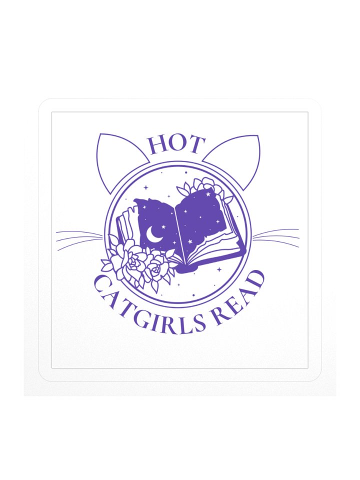 Hot Catgirls Read (Vinyl Sticker) product image (1)