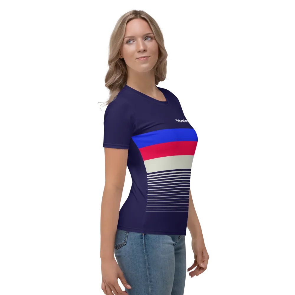 FR AOP Women's Crew Neck T-Shirt product image (4)