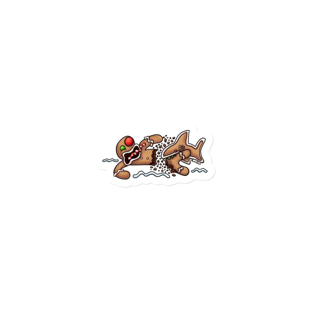 Gingerbread Shark Attack Magnet product image (1)