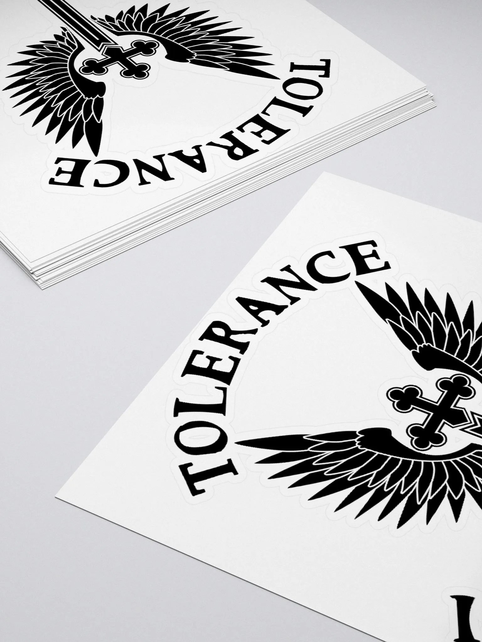 Tolerance is Not a Virtue Sticker (Black) product image (11)