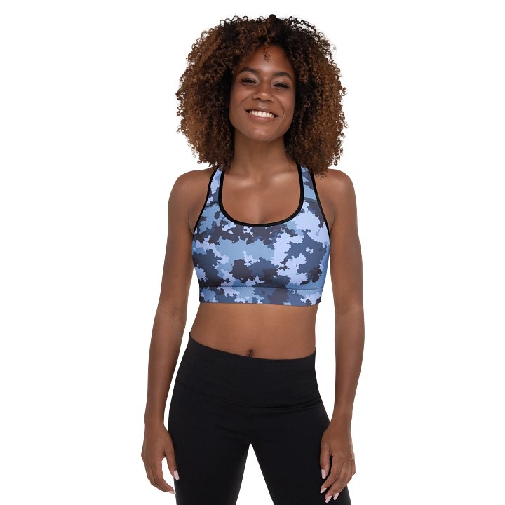 Padded Sports Bra-Blue Camo product image (1)