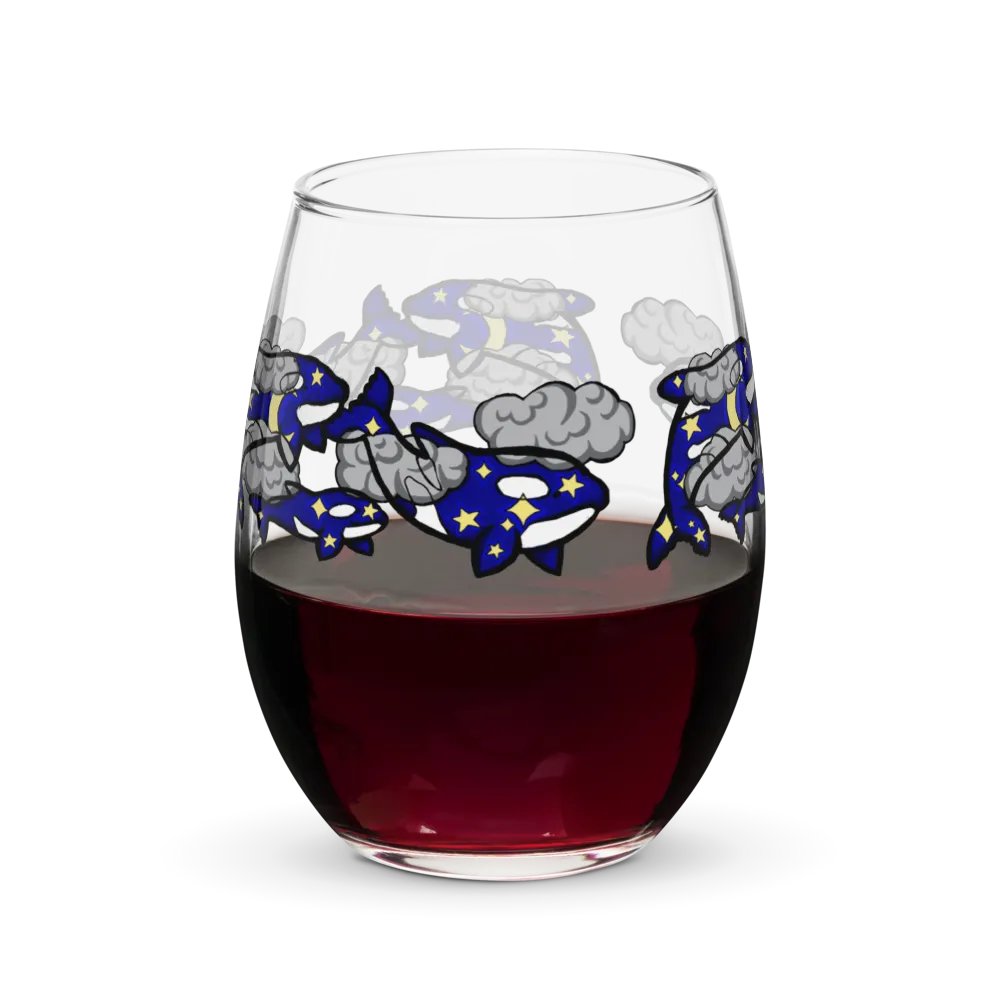 midnight orca stemless wine glass product image (8)