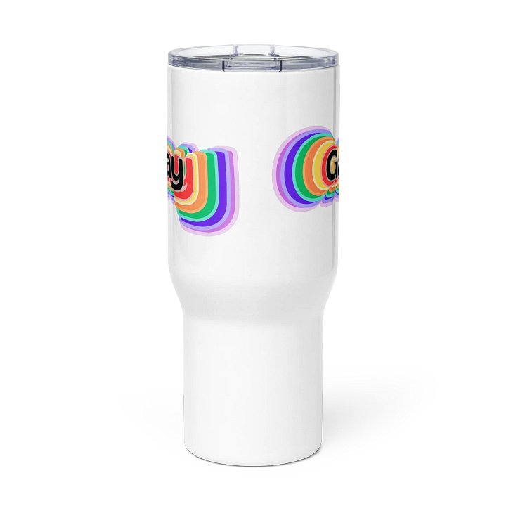 LGBTQIAP2S+ 2025, Rainbow Gay, White Tumbler product image (3)