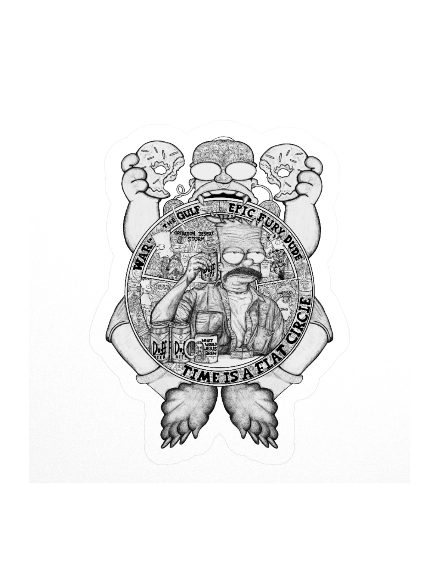 It's Samsara! B/W Sticker product image (1)