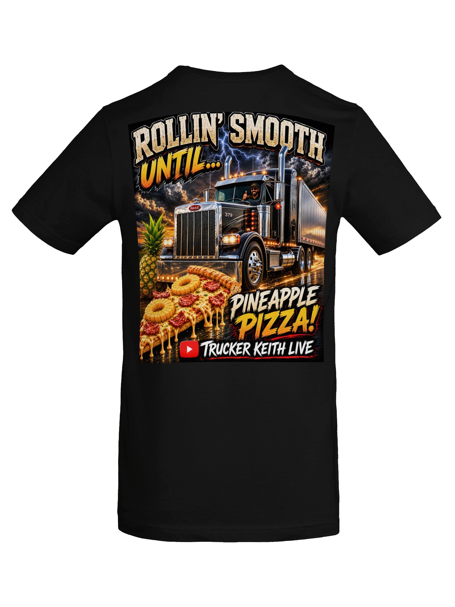 Trucker Keith Live Semi-Truck Pineapple Tee product image (62)