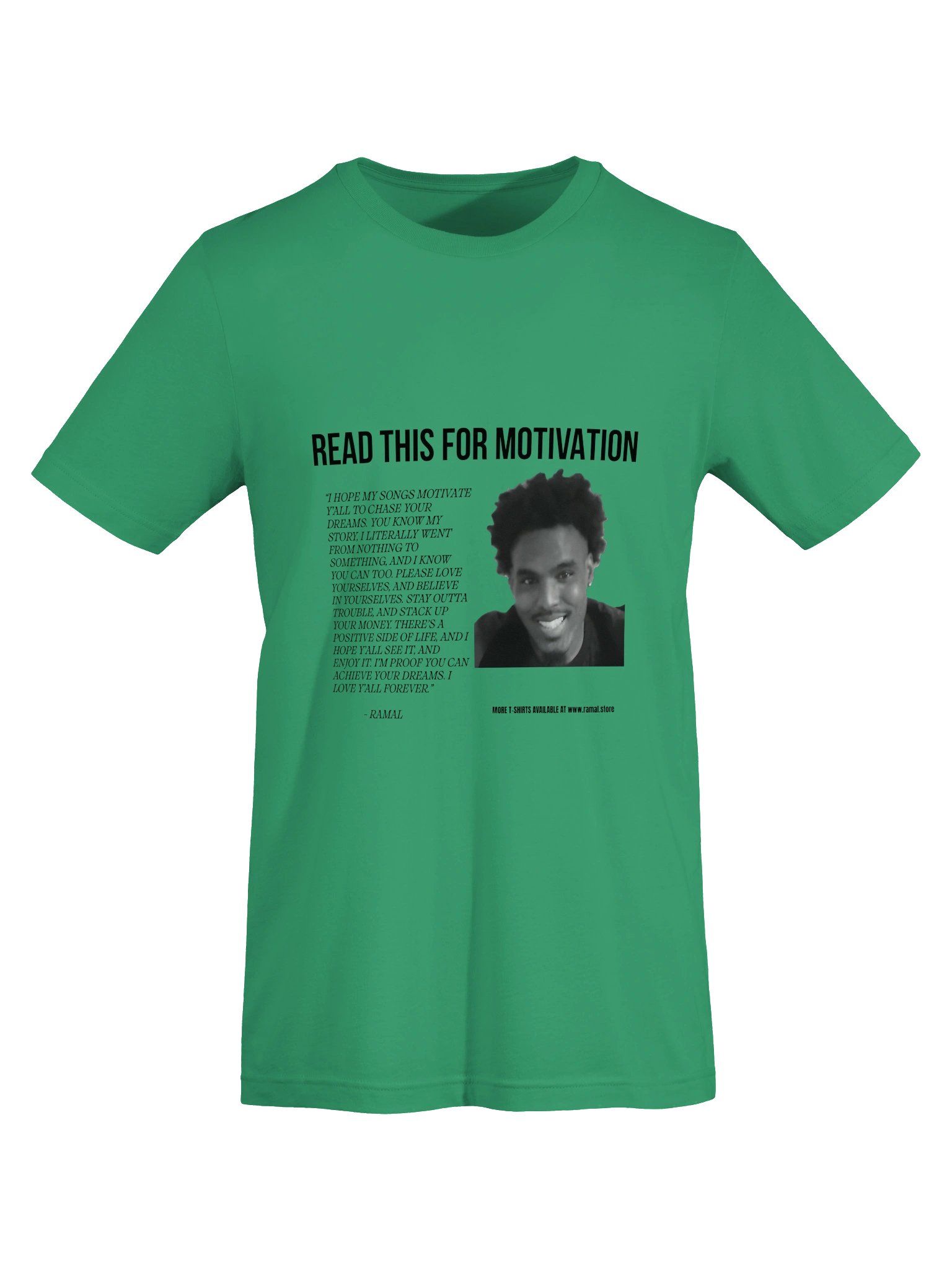 GREEN MOTIVATIONAL T-SHIRT product image (5)