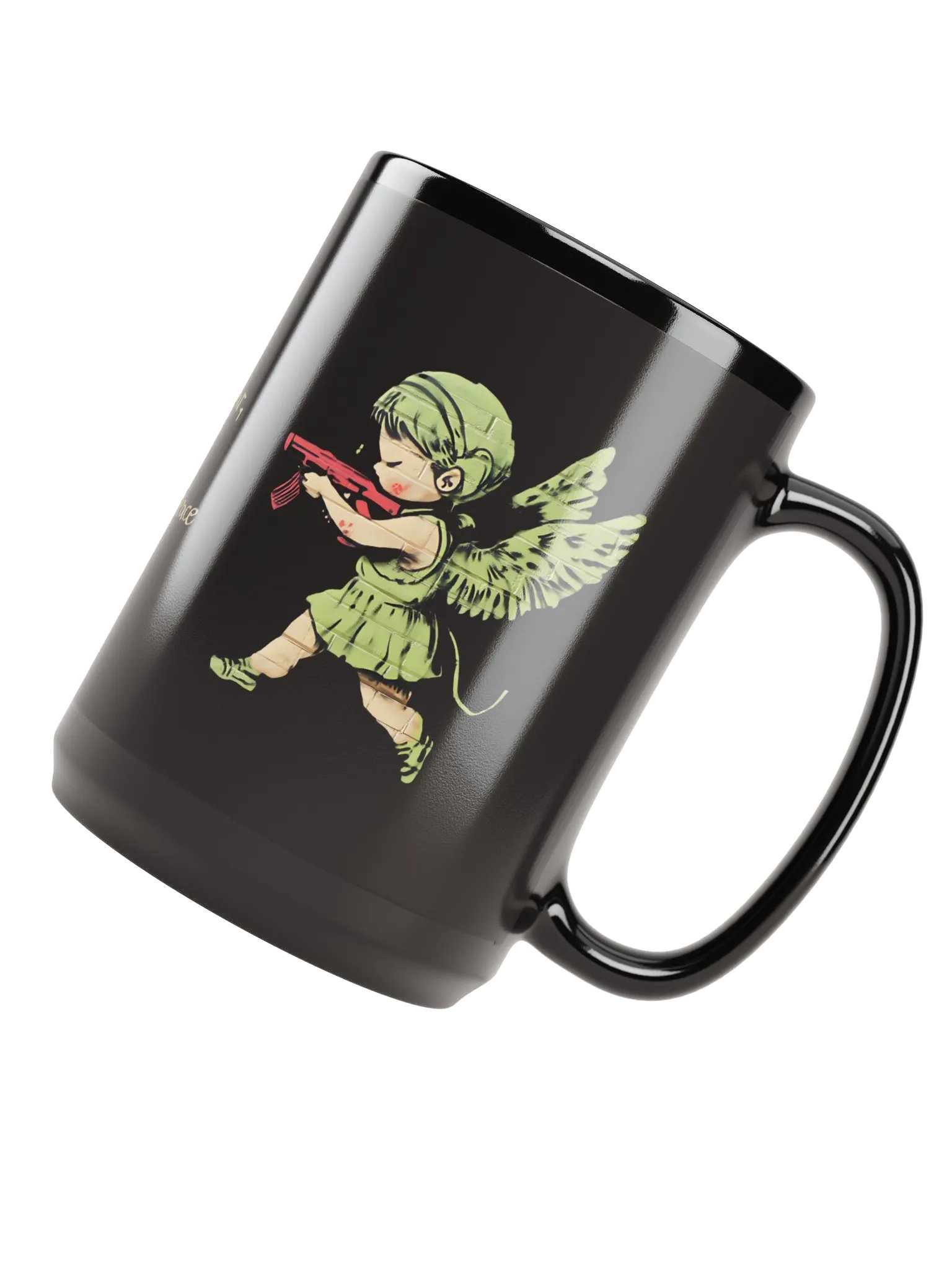 Angelic Rebels Black Glossy Mug product image (4)