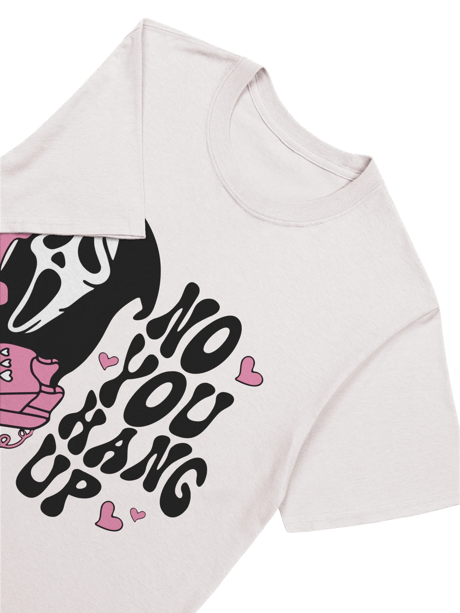 “No You Hang Up” Shirt – Ghost Face Horror Movie Inspired Graphic Tee | Spooky Cute Halloween Shirt product image (49)