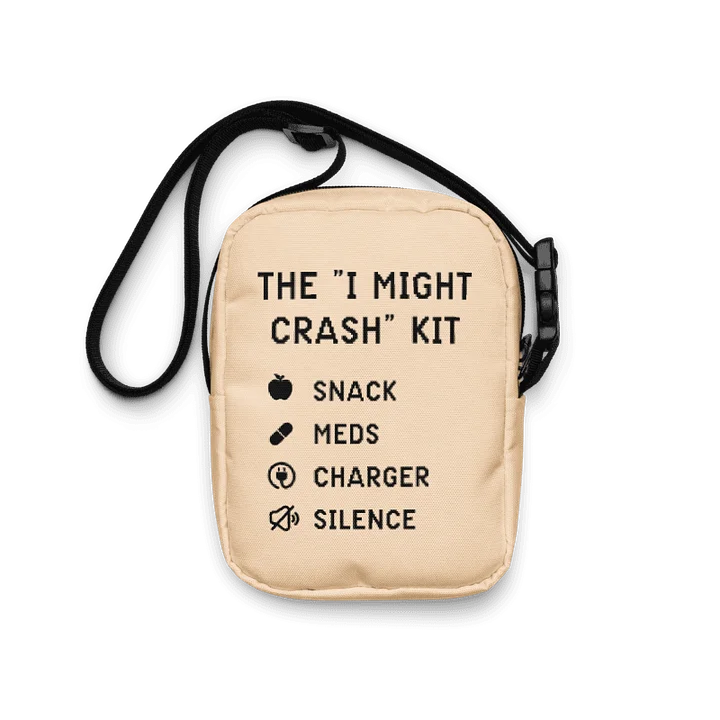 I Might Crash Kit Crossbody Bag | Chronic Illness Spoonie Essentials Bag product image (1)